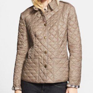SOLD - BURBERRY BRIT Kencott Quilted Jacket, BEIGE, Size XL